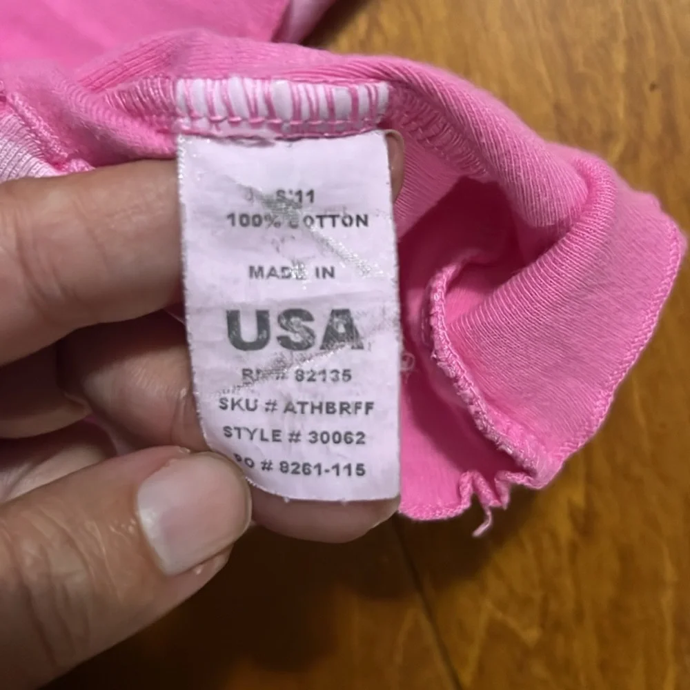 Fresh Produce Pink Floral Top V-Neck 3/4 Sleeves Preppy Casual Cottagecore USA - Picture 9 of 10